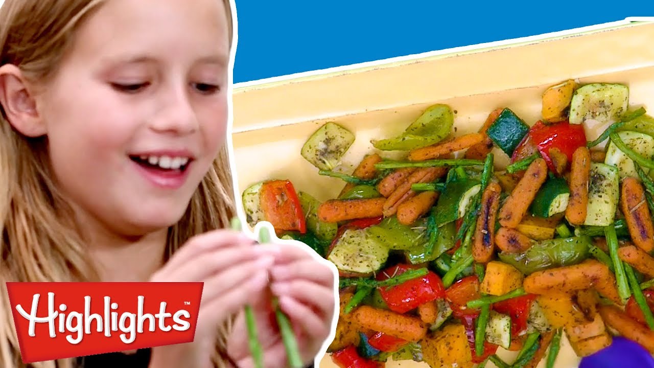 Roasted Veggies🥕 | Kids Make It! | Crafty Kids Videos | Recipes for