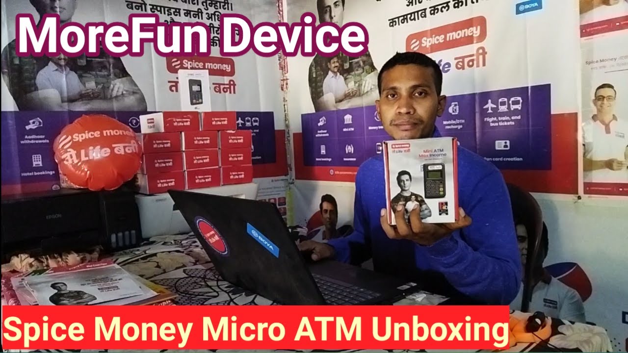 Spice Money Micro ATM Unboxing & Review | Spice Money Mini ATM Kiya ...