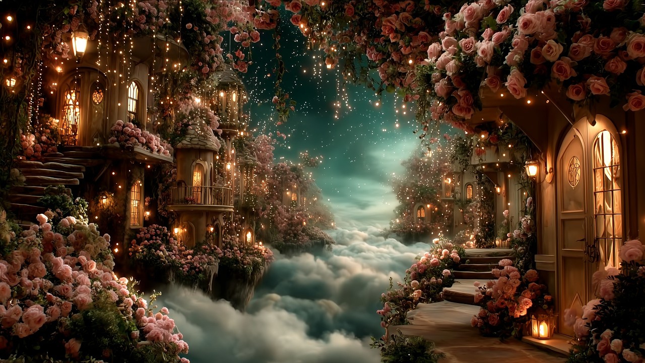 The Dream Cozy Celestial Fairy Village | Lantern Forest Ambience for Deep Sleep & Relaxation
