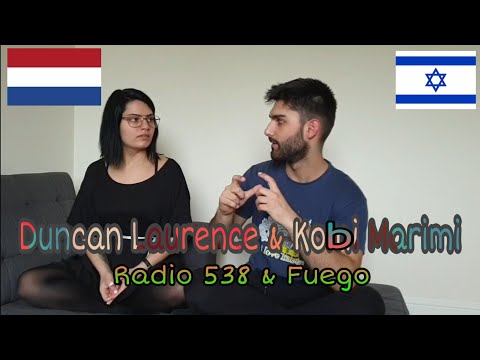 Duncan Laurence & Kobi Marimi (Reacting to Radio 538 & Fuego Performances) w/ my sister