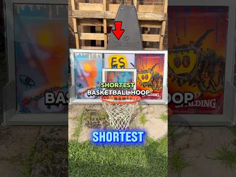 World’s first 1ST person DUNK on the world’s SHORTEST basketball hoop! 😮