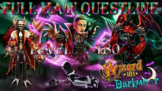 Wizard101 New Update Darkmoor FULL Dialog Main Questline Playthrough Test Realm No Commentary 
