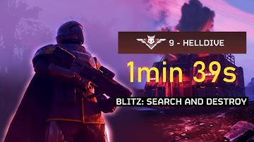 Difficulty 9 Helldive Automaton Blitz Speedrun 1min 39sec 【Helldivers 2】
