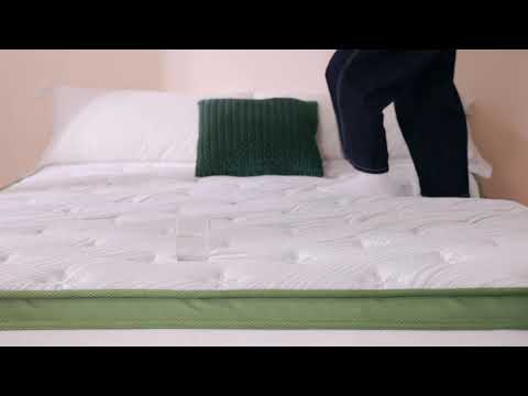 Grbsy EcoNest Hybrid Mattress (EU) – 7-Zone Pocket Springs, Gel Memory Foam, Bamboo Charcoal