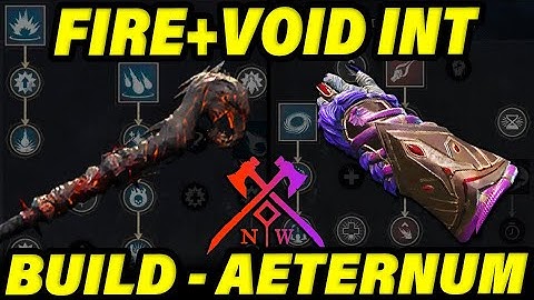 FULL INT VOID GAUNTLET & FIRE STAFF BUILD For New World Aeternum! (Best New World Class Builds)