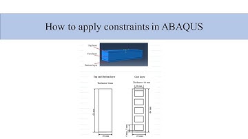 How to apply constraints in ABAQUS