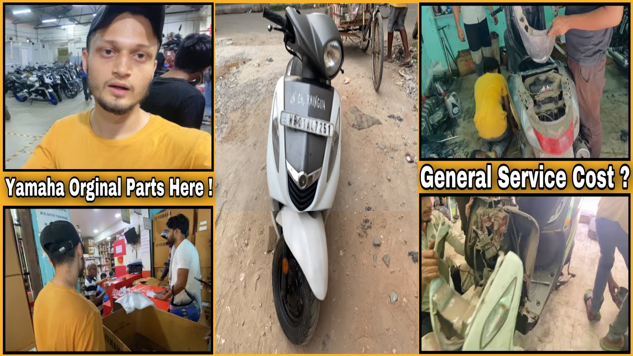 Yamaha Fascino Full Service | Scooty General Service Cost | Justin Nikhil Ali | Jn_Vlog |