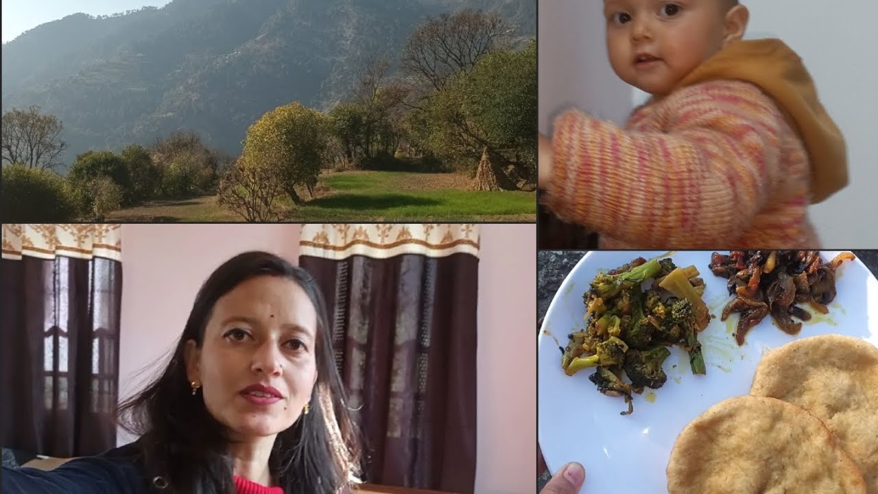 Aadhya ko dikhaye aaj khet // Himachali food// Village life