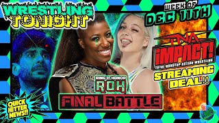 AEW BACKSTAGE NEGATIVITY | TNA & ENDEAVOR Streaming Deal | ROH FINAL BATTLE Preview