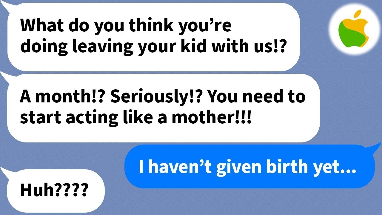 【Apple】 My brother texted me telling me not to leave my baby with them but...