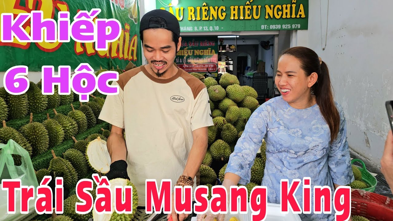 Khiếp Trái Sầu Riêng Musang King 6 Hộc Múi Khách Mua Lời Quá Lời Luôn