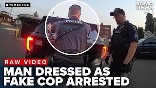 Fake cop arrested for impersonating police officer