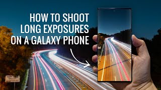 Tutorial: Night Long Exposure photos using a Galaxy phone // #shorts