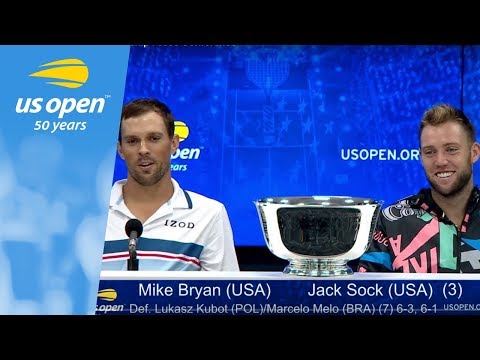 2018 US Open Doubles Championship Press Conference: Mike Bryan & Jack Sock