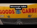Tata ace eye radium sticke  | eyes radium sticker #ashokleyland #tata #bolero  #mahindra  #telugu 
