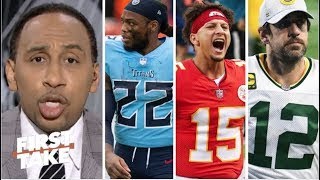FIRST TAKE | Stephen A. Smith reveals his top 5 NFL MVP candidate: 1. Aaron Rodger, 2. Mahomes,...