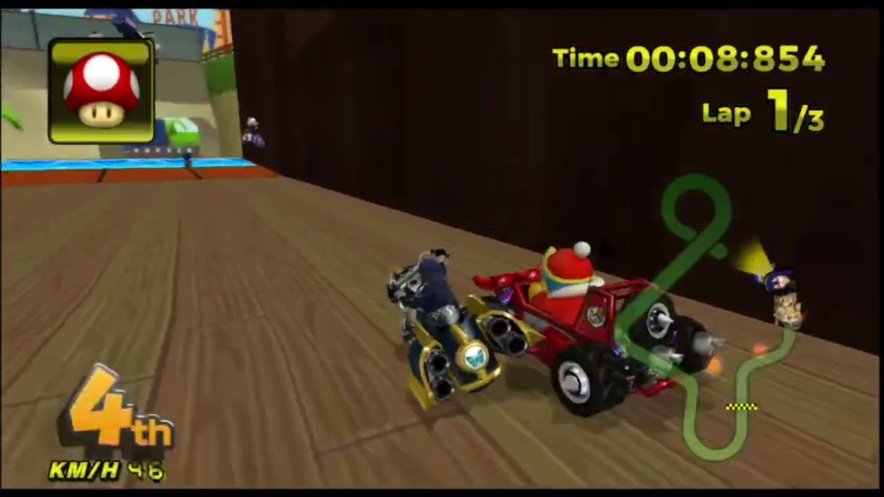 MKWii Deluxe: Green Edition - Grand Prix Tour Fruit Cup as Lucina [200cc]