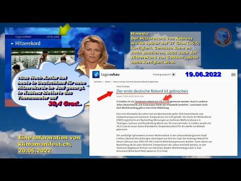 Hitzerekord Juni 2002 und 2022 [in 30 Sekunden Widerspruch erklärt]
