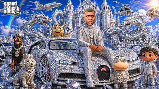 Franklin Or Shinchan Touch Anything Become Diamond in GTA 5 | TurboX Gamer | SHINCHAN &amp; CHOP | 
