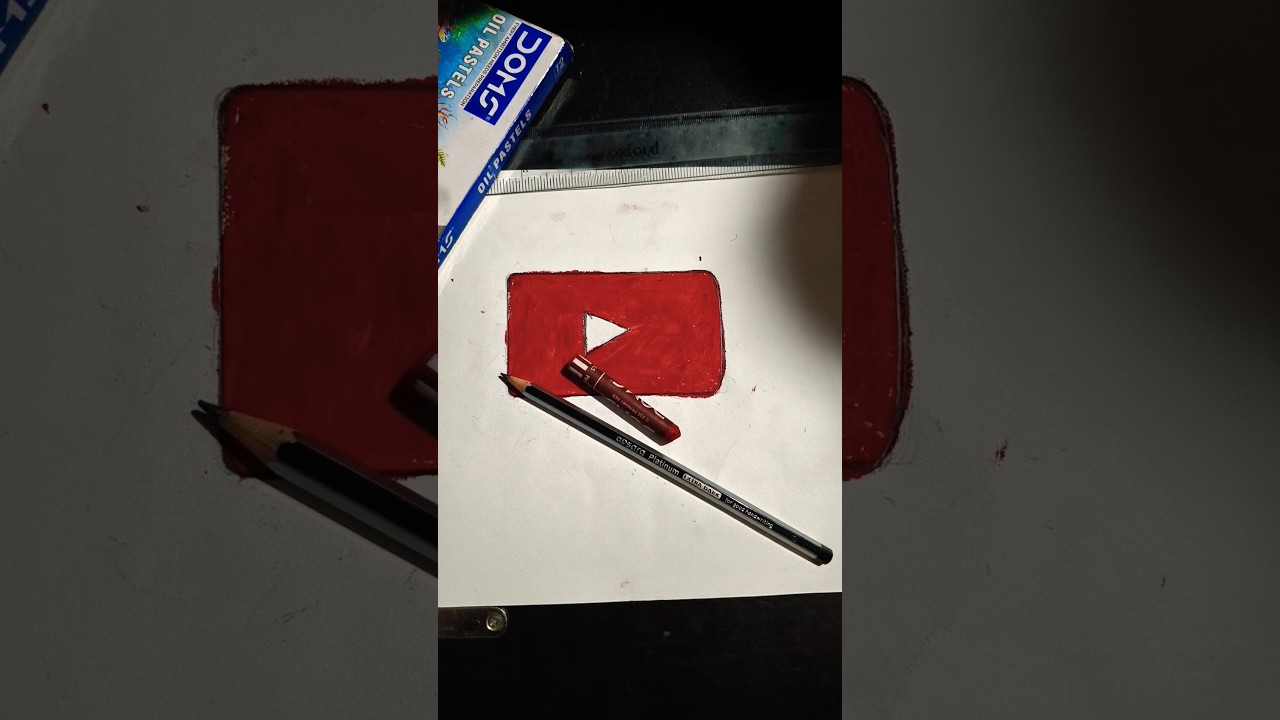 YouTube logo drawing 