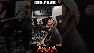 Angra ensaiando com 3 vocalistas e 3 guitarristas. #angra #kikoloureiro #metal