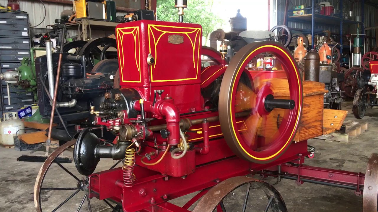 5hp Domestic Side Shaft Hit and Miss Engine - YouTube