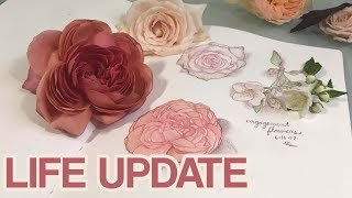 HUGE Life Update | Painting Flowers in Watercolor