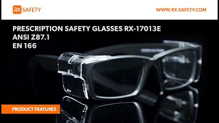 Prescription Safety Glasses RX-17013E | ANSI Z87.1 and EN 166 | RX Safety