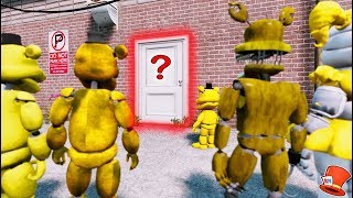 GUESS WHAT'S IN THE SECRET GOLDEN ANIMATRONIC ROOM! (GTA 5 Mods For Kids FNAF RedHatter)