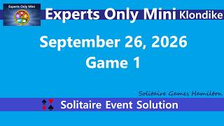 Experts Only Mini Game #1 | September 26, 2026 Event | Klondike screenshot 4