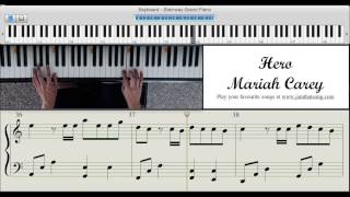 Piano Tutorial - Hero by Mariah Carey