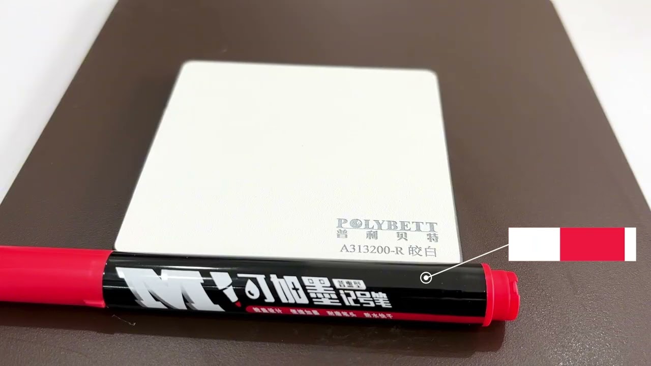 Polybett compact laminate board stain resistance test