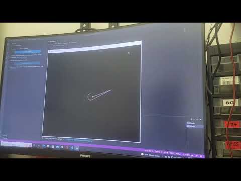 Nike logo with python programming language.