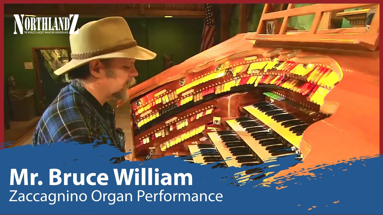 Mr Bruce William Zaccagnino Playing Organ - Northlandz - YouTube