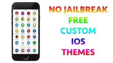 iPhone tweaks NO JAILBREAK - FREE custom themes
