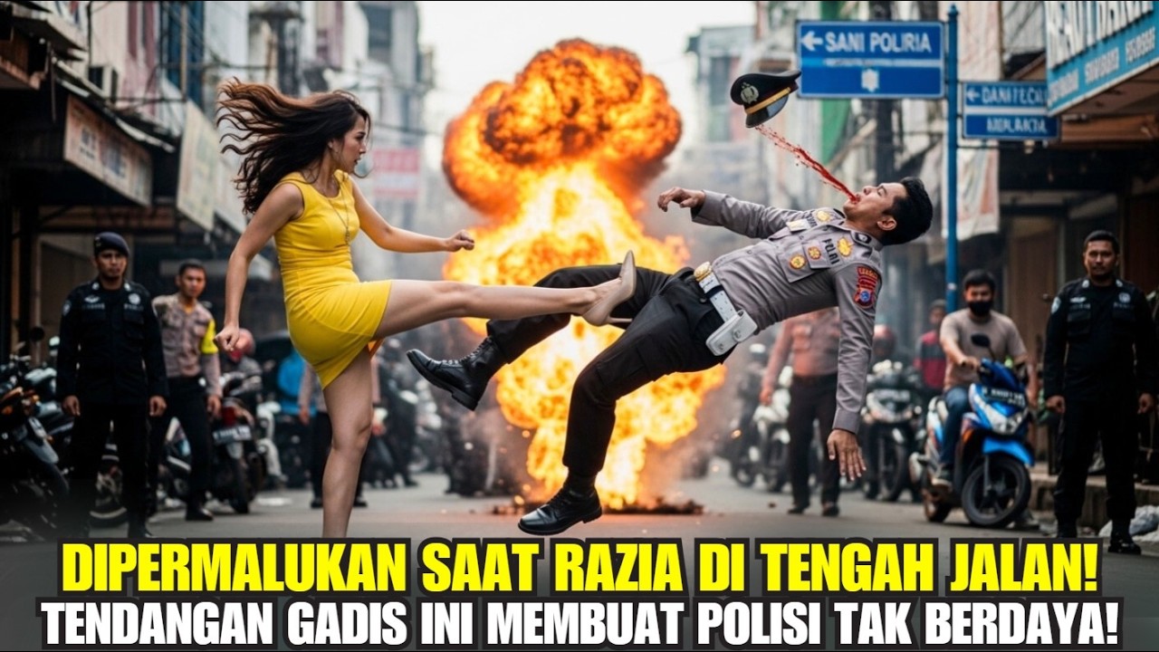 DISALAHGUNAKAN POLISI DI JALAN, TENDANGAN GADIS INI BONGKAR SISI GELAP SISTEM! 🔥