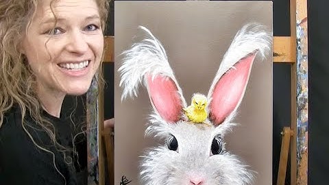 Learn How to Paint BAD HARE DAY with Acrylic - Paint & Sip at Home - Step by Step Painting Tutorial