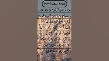 SURAH AL HASHR سورة الحشر #egzonibrahimi #surah #surahalhashr