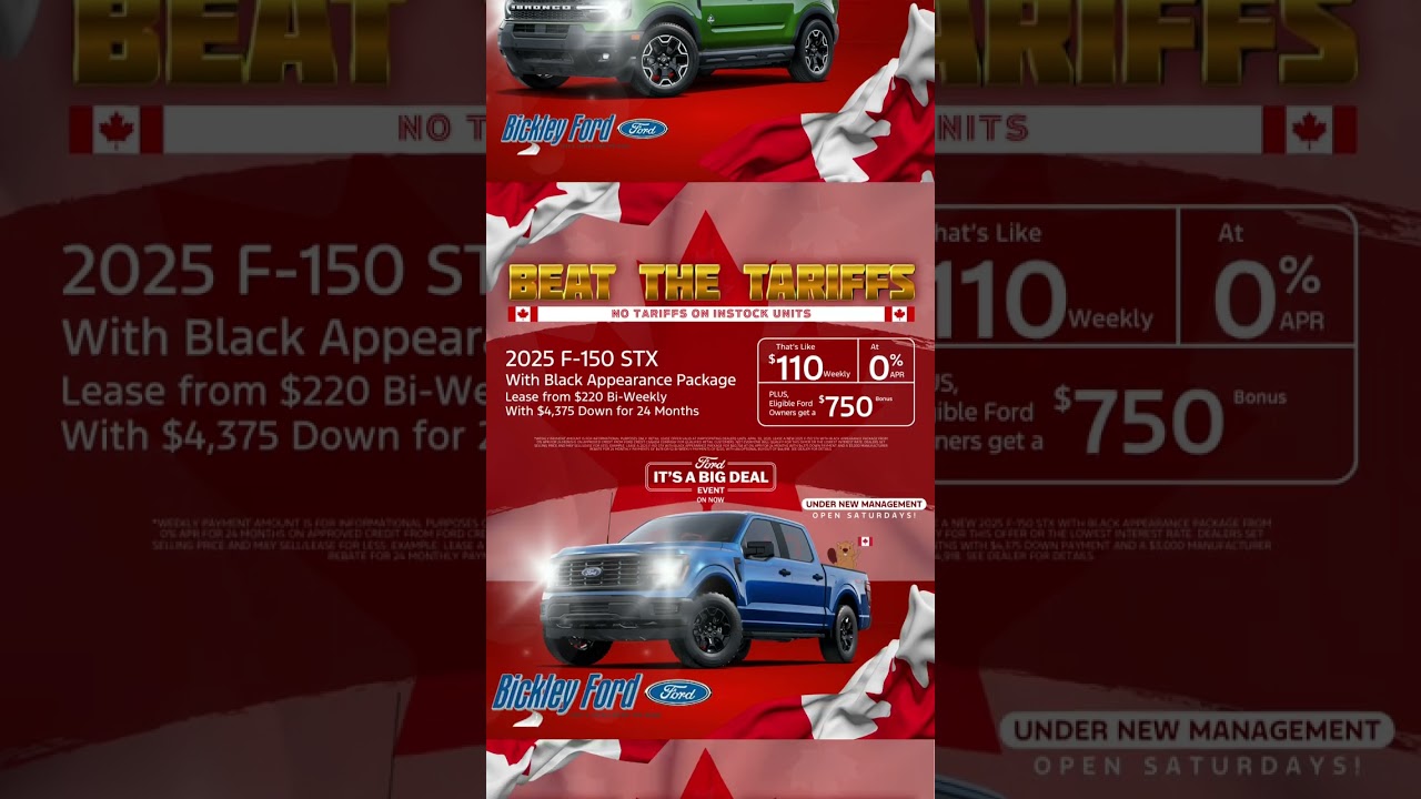 Beat the Tariffs at Bickley Ford!