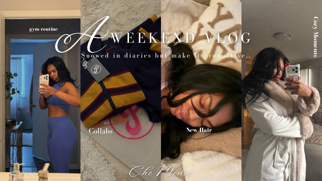 Snowed In but still productive | Cozy Reset Day Hot Drinks & Self Care. 