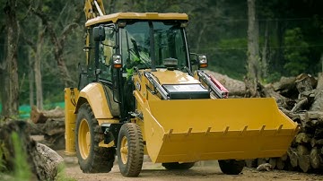 Comfortable, Stylish Cabin on the Cat® 424 Backhoe Loader (India)