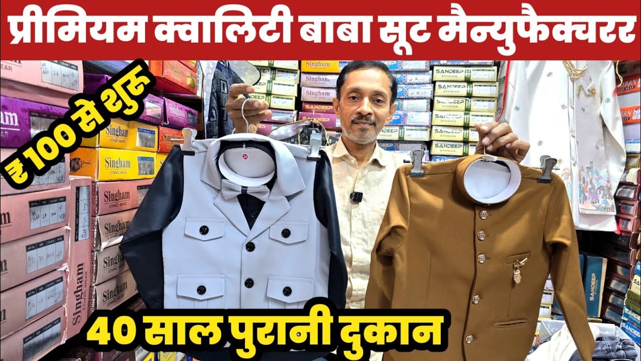 बाबा सूट किड्स वीयर ₹100 से शुरू😱||Baba Suits Kids Wear Manufacturer🔥||