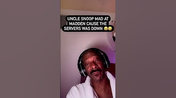 Snoop Dogg, madden 24 mad playing game gaming live twitch stream cuss curses out servers down