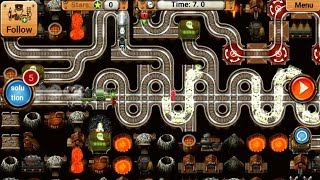 Train Track Line Maze Puzzle Game | Rail Maze 2 | Android Gameplay #377