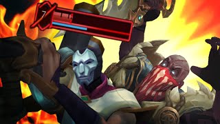 진의 등짝을 노리는 파이크 You Know the rules, Pyke!