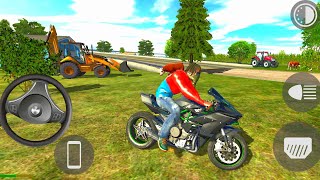🏍️ Kawasaki Ninja H2R Extreme Ride | Indian Bike Driving 3D & Indian Cars Simulator 3D |  screenshot 3