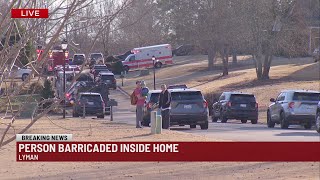 Deputies responding to stand-off, fire at Spartanburg Co. home