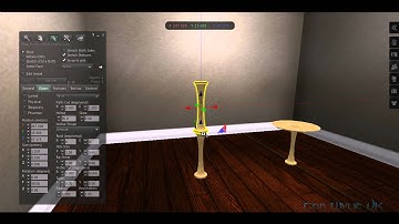 Creating a simple Second Life and OpenSim stylish table