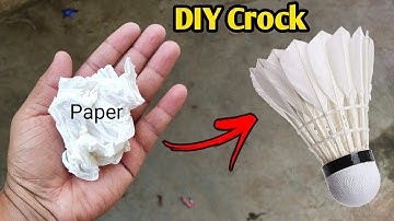 how to make badminton crock at home | how to make shuttlecock at home | shuttlecock |