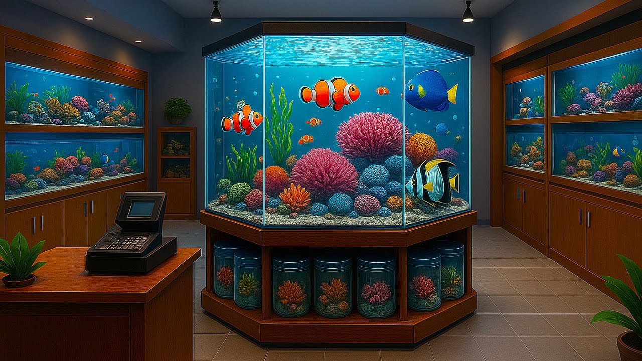 Fish Store Simulator I Finally Opened My Dream Fish Store! | Aquatic Store Simulator - YouTube